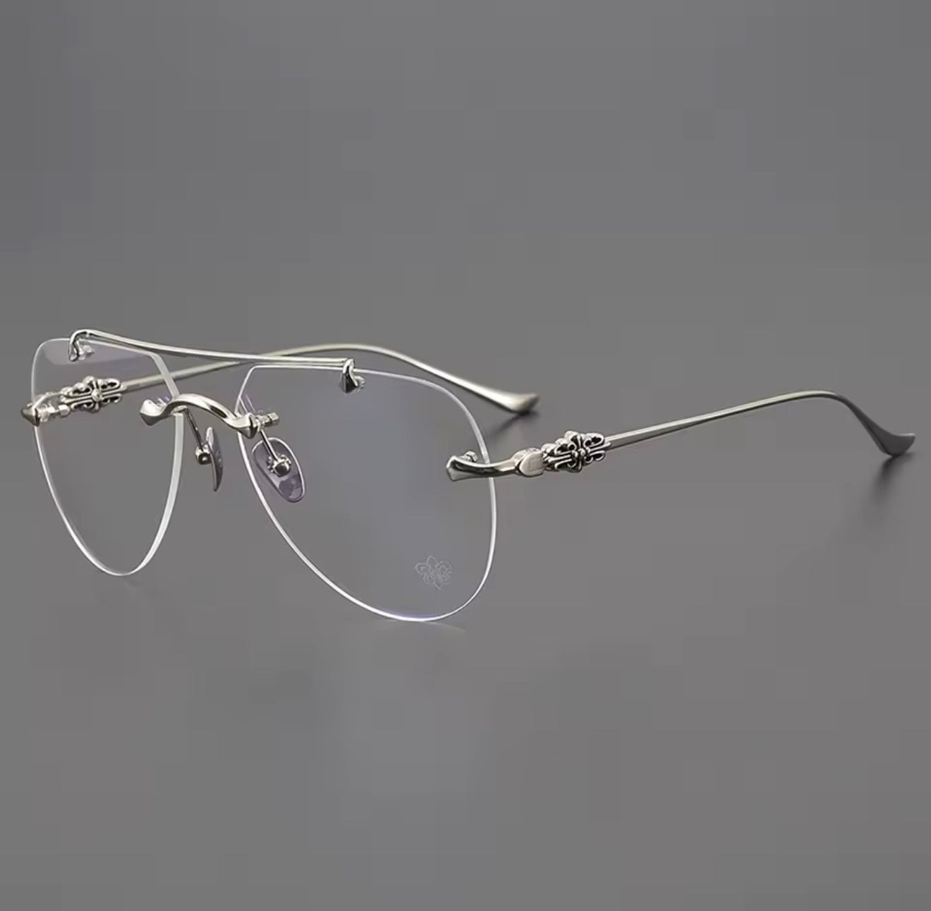 Luxury Men's Women's Fashion Pilot Optical Prescription Frameless Design Brand Glasses Outdoor Driving Vacation Sunglasses
