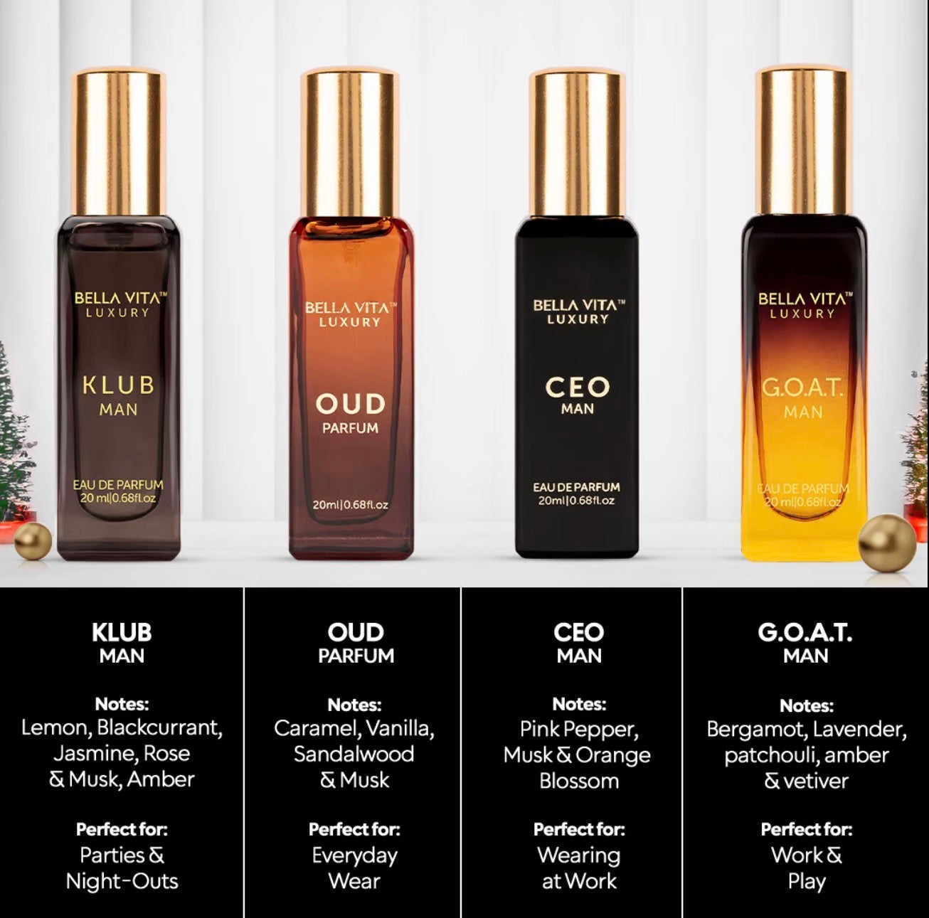 BellaVita Luxury 12 Pack Perfume Gift Set