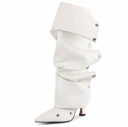 Women’s Knee High Slouchy Shark Boots
