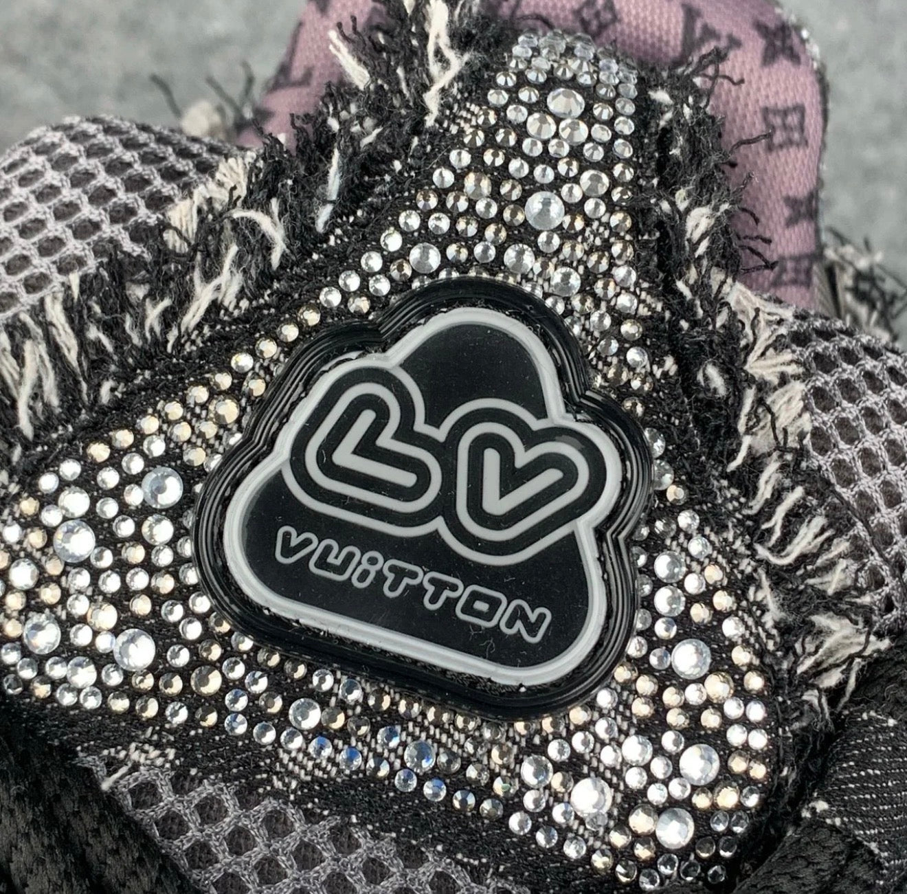 LV Skate Sneaker 'Black Swarovski
Monogram'