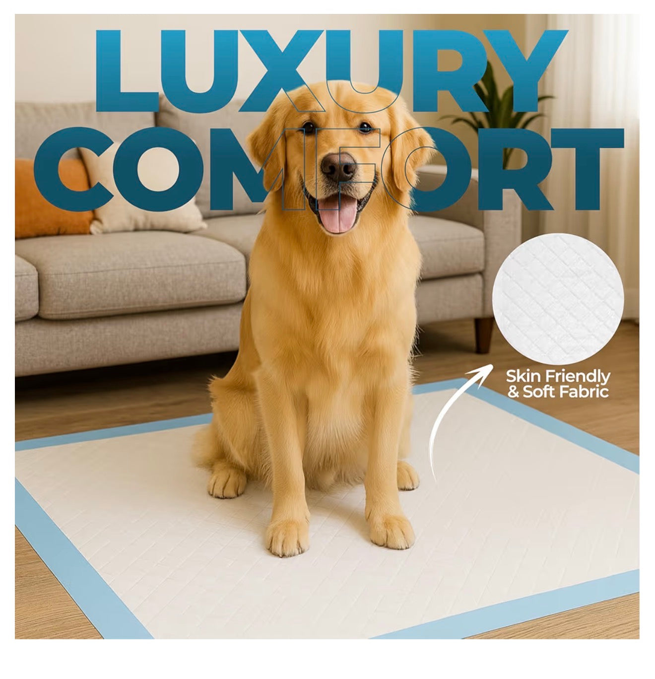 Extra Large Puppy Training Pads 90 × 70cm Pack of 60