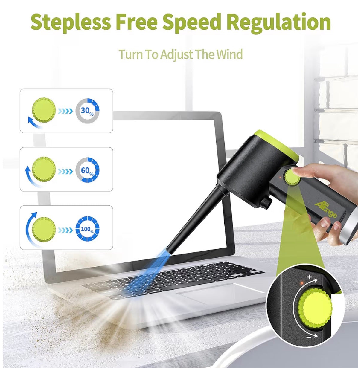 ATEngeus Cordless Electric Air Duster