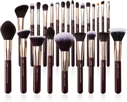 Makeup Brushes Set Professional, 25PCS Premium Natural Powder Foundation Eyeshadow Blending Concealer Blush Highlight Labeled Brushes, T280