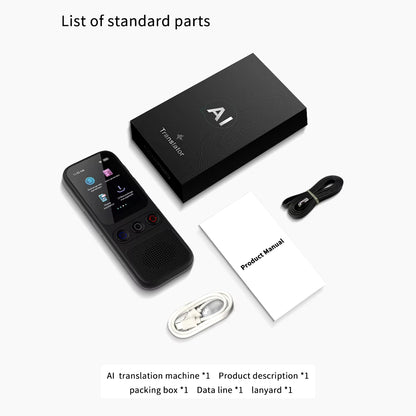 Advanced 2024 Portable Smart Audio Translator: Effortless Communication in 138 Languages with Offline Real-Time Translation