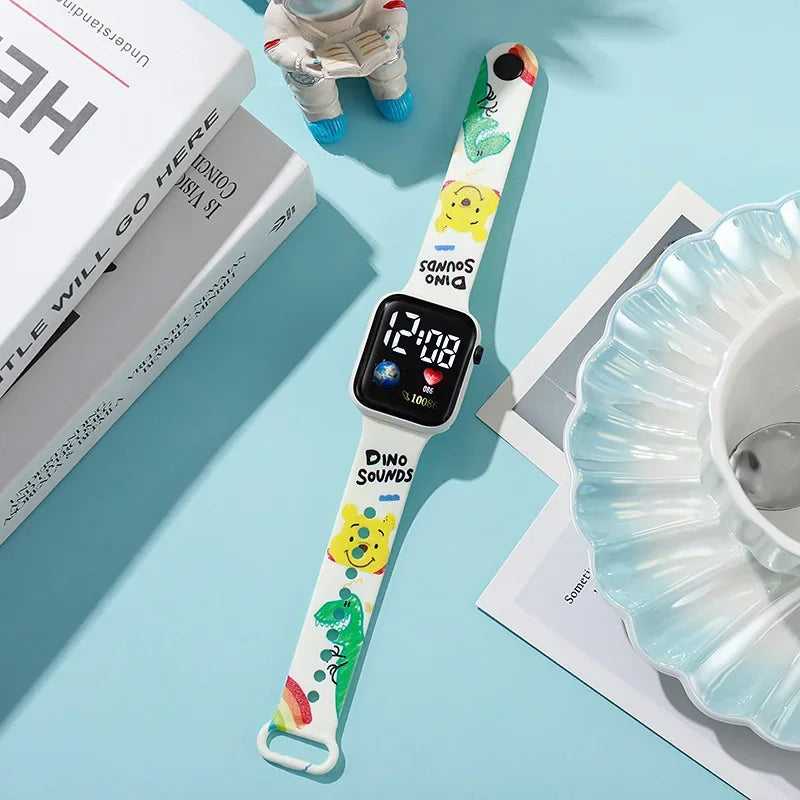Disney Anime Figures Stitch Watches Children Wrist Strap Sports Intelligent Wristwatch Waterproof Kids Toys Electronic Bracelet