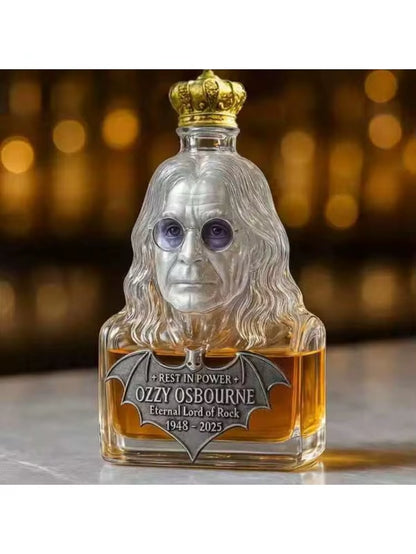 Ozzy Osbourne Whiskey Bottle Back to the Beginning Commemorative Whiskey Wine Bottle Home Decor Statue Collection Crafts