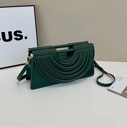 Branded Luxury Evening Clutch Purse for Women Noodles Design Golden Crossbody Bag for Wedding Dinner Party Designer Handbag 2025