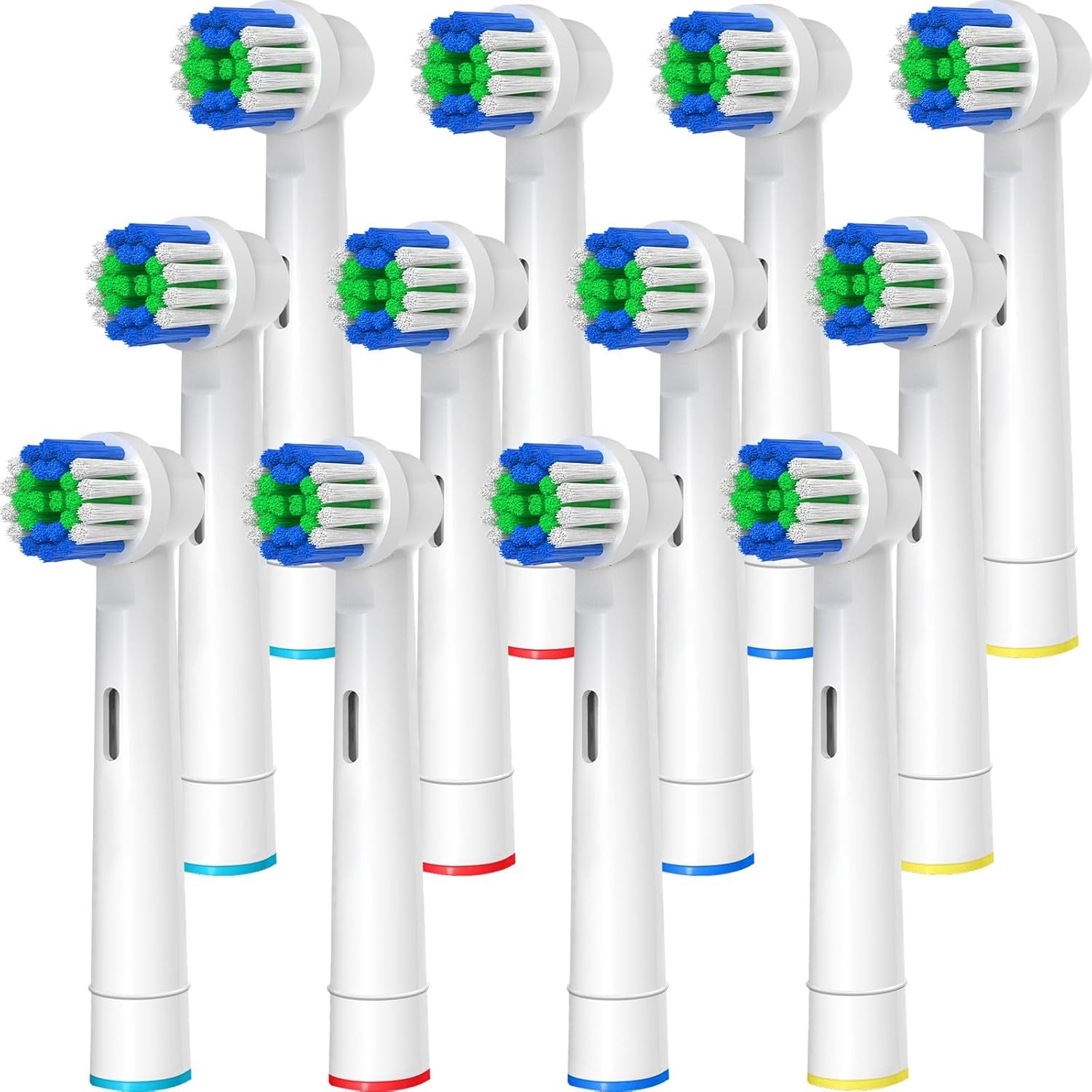 Replacement Toothbrush Heads Compatible with Oral B Braun, 12 Pcs Professional Electric Brush Heads Compatible with Oral B Replacement Heads Refill 7000/Pro 1000/9600/500/3000/8000