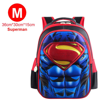 Boy Schoolbag Spiderman Captain America Children Kindergarten School Bag Teenager Kids Student Backpack