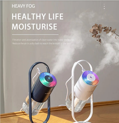 Magic Shadow USB Air Humidifier for Home with Projection Night Lights Ultrasonic Car Mist Maker Mini Office Air Purifier