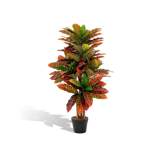 Artificial Croton Palm Tree