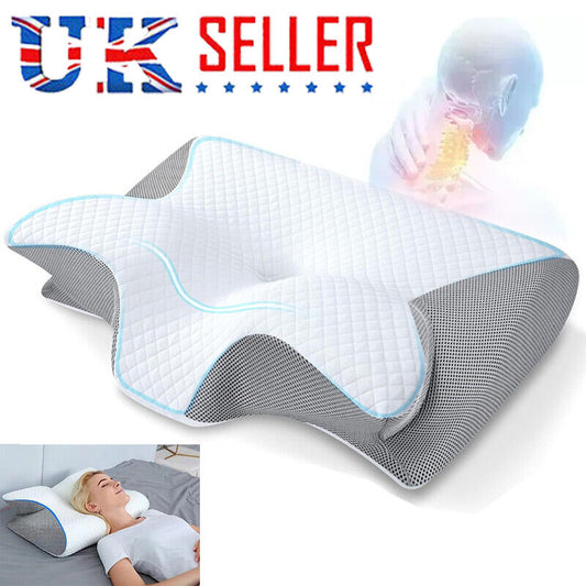 Butterfly-Shaped Memory Foam Neck Pillow for Enhanced Sleep Comfort with Slow Rebound Technology