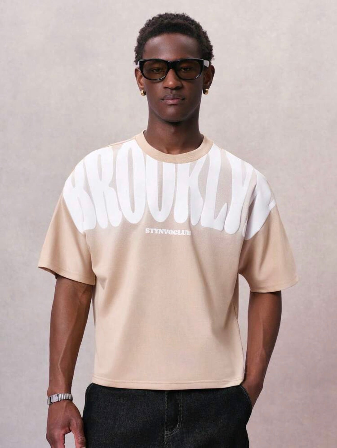 STYNVO Men’s Letter Graphic T Shirt