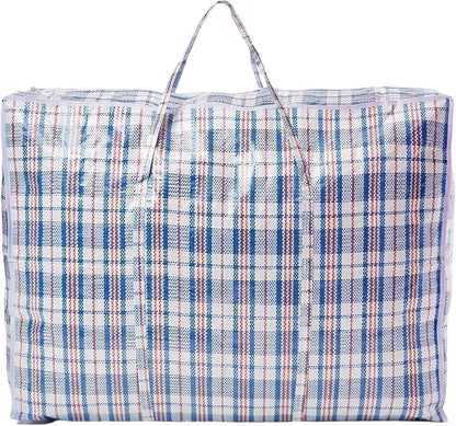 5 PACK Strong Extra Large Jumbo Storage Laundry Zipped Bag Reusable 60 X 60Cm