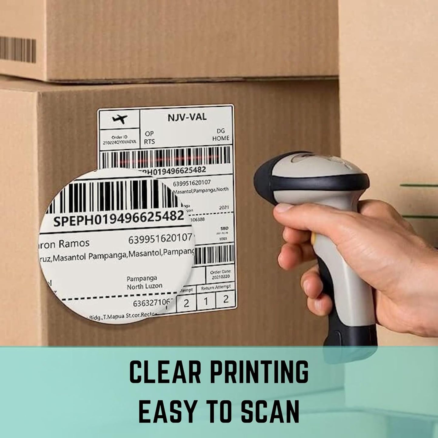 100 X 150 Mm (4" X 6") Premium Coated Self-Adhesive Direct Thermal Label for Zebra, MUNBYN Printers [1 Roll - 500 Label]
