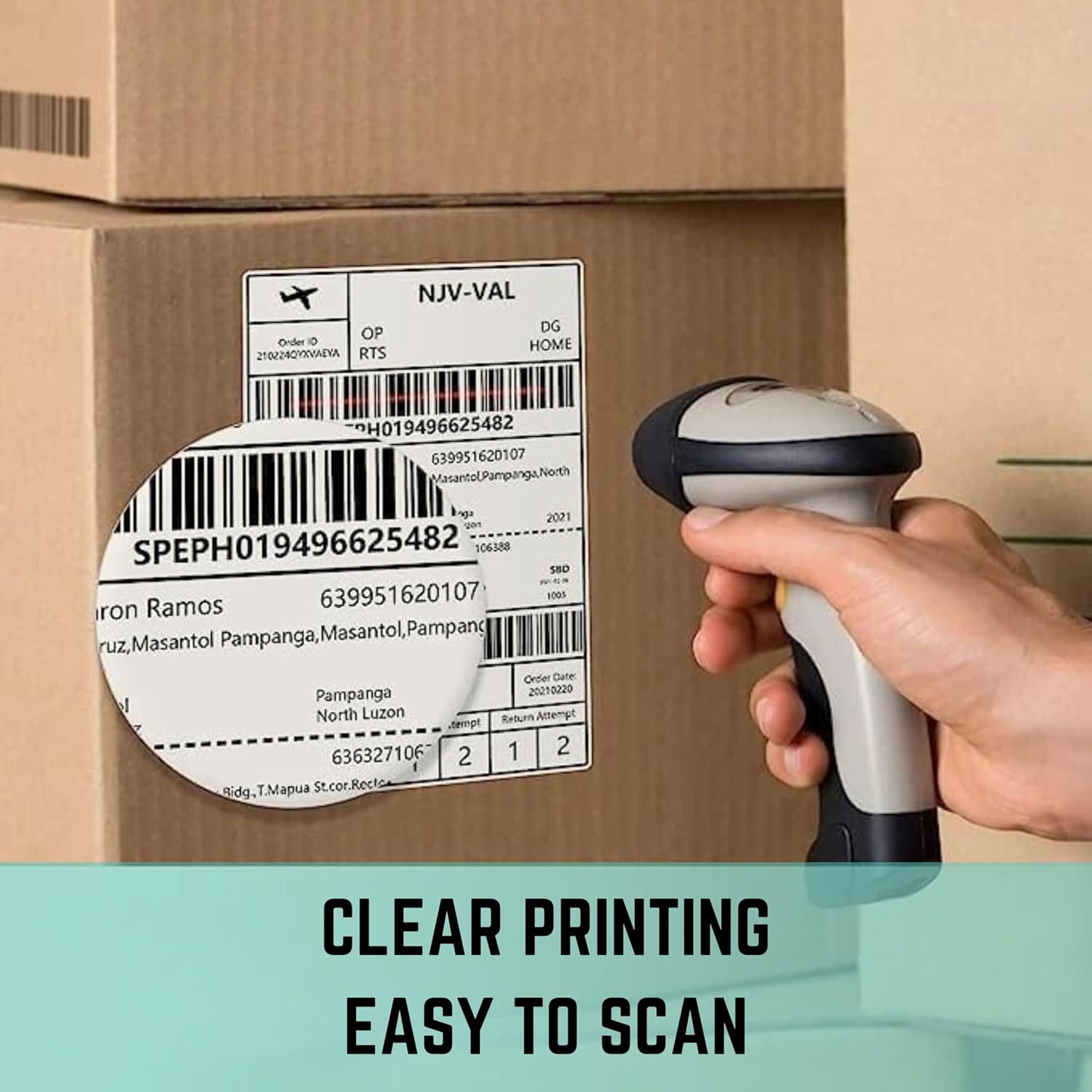 100 X 150 Mm (4" X 6") Premium Coated Self-Adhesive Direct Thermal Label for Zebra, MUNBYN Printers [1 Roll - 500 Label]