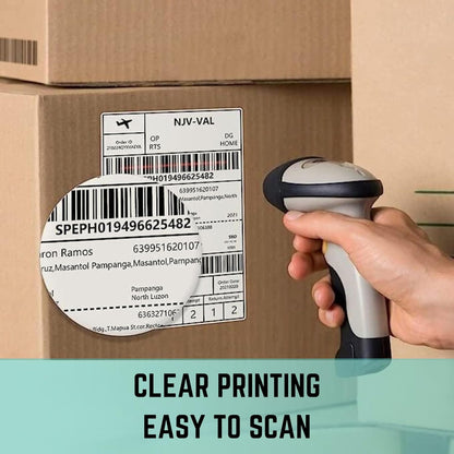 100 X 150 Mm (4" X 6") Premium Coated Self-Adhesive Direct Thermal Label for Zebra, MUNBYN Printers [1 Roll - 500 Label]