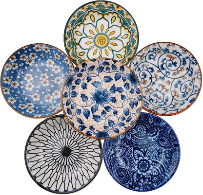 Porcelain Tapas Dishes,Snack Bowls for Tapas,Tapas Bowls Set,Ceramic Dipping Bowls,6Pcs Ø 10 Cm Small Spice Bowls,Dishes Sauce Dishes for Sushi,Sauce,Snack and Soy