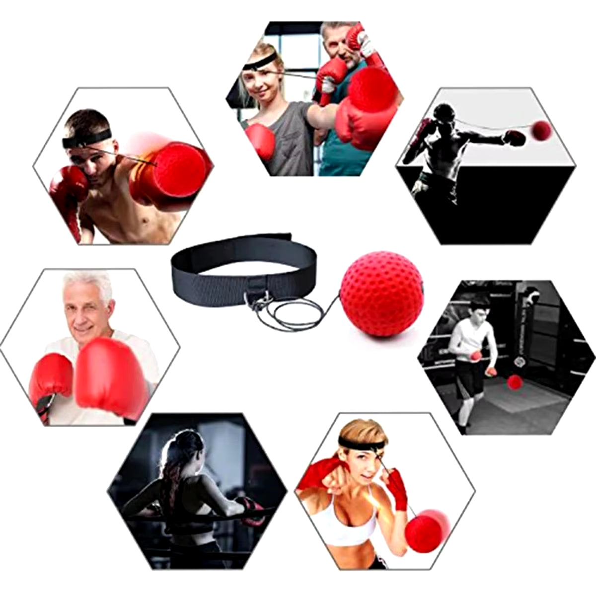 Boxing Reflex Ball with Headband – Speed, Agility & Hand-Eye Coordination Training