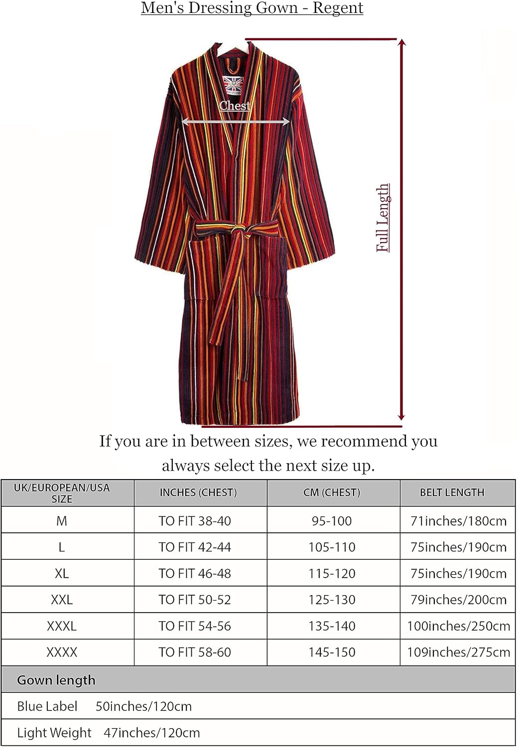 Men'S British Bathrobe - the Regent (XL)