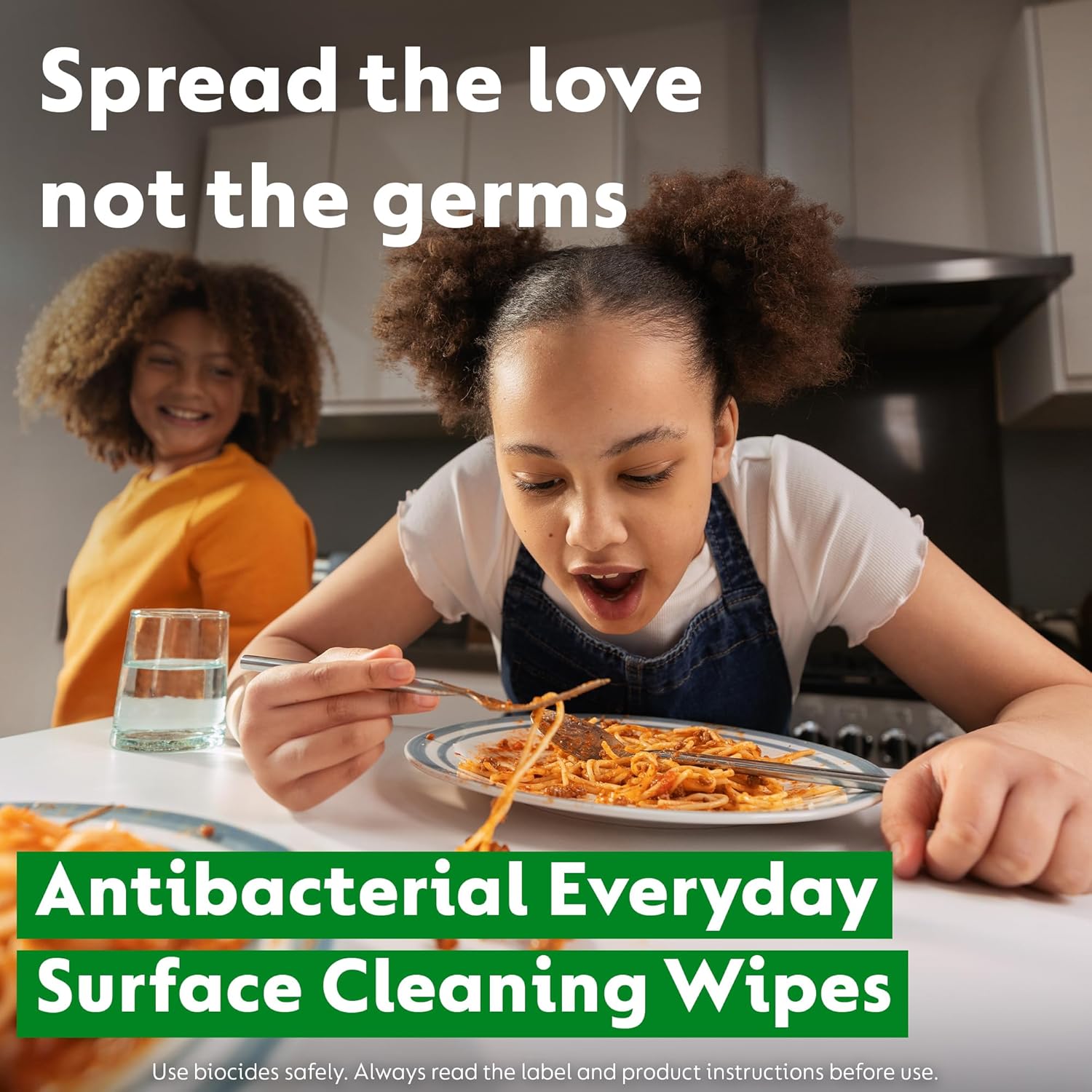 Antibacterial Biodegradable Cleaning Wipes, 330 Total (3X110), Kitchen, Bathroom, Floor Disinfectant, Eco-Friendly, Multi-Surface, Germ Protection, Fresh Scent