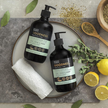 Goodness Oud, Cedar & Amber Hand & Body Lotion, 500 Ml (Pack of 3) - Vegan Friendly