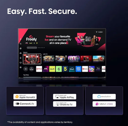 Hisense 40E4QTUK 40” FHD Smart LED TV with Freely | Netflix & Disney+