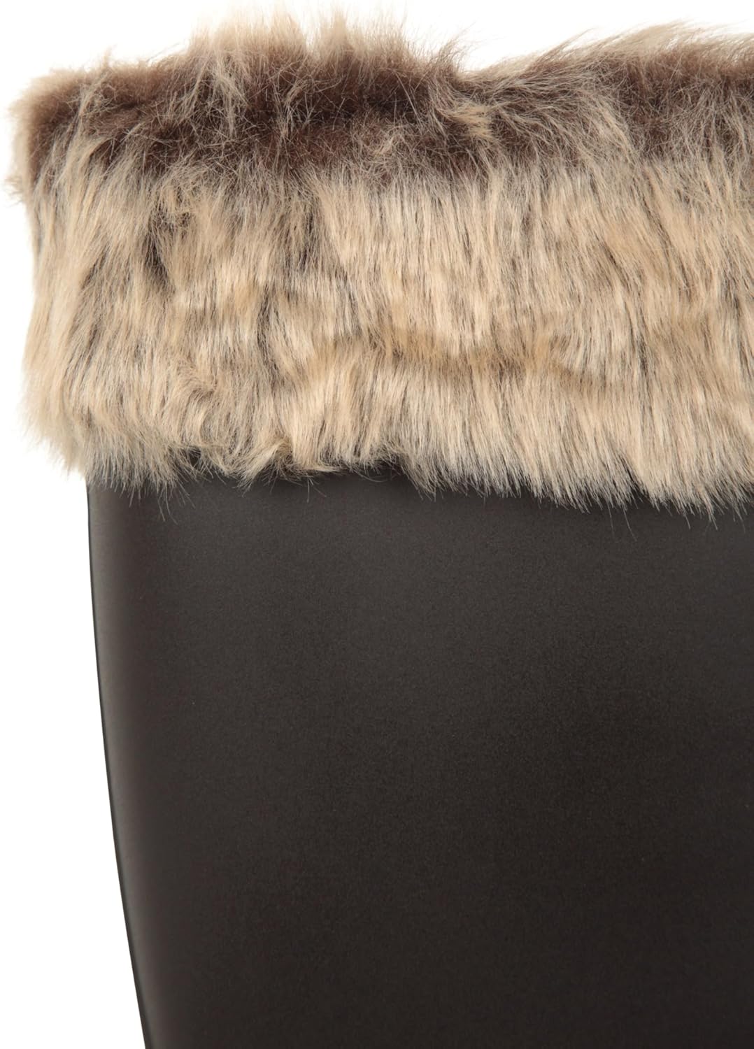 Faux Fur Womens Wellies - Fully Waterproof Ladies Wellington Rain Boots, Cotton Lining, Moulded Footbed - Best for Autumn Winter, Outdoors & Daily Use
