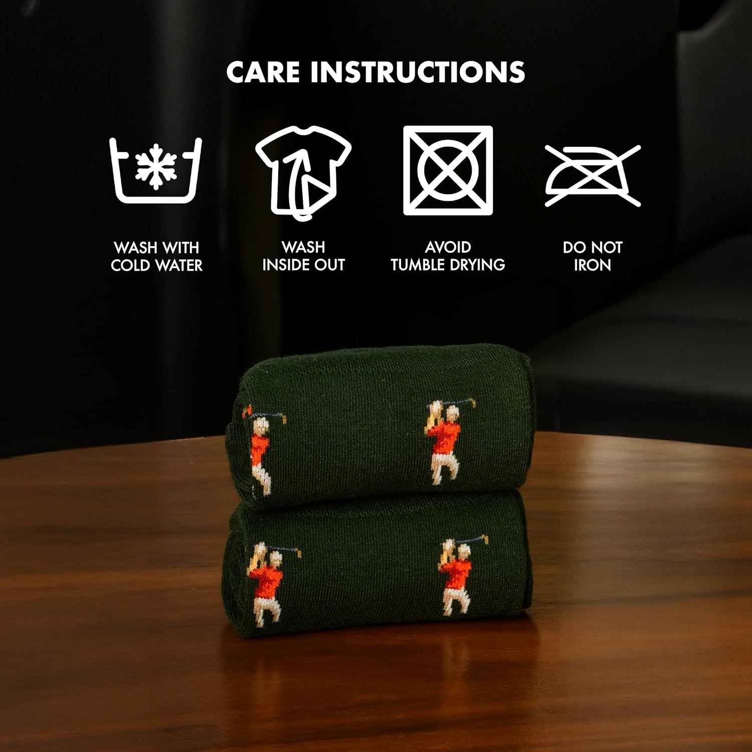 - Golf Socks on the Rocks - Socks, Whiskey Glass & Golf Ball Ice Stone Set - Golf Gift Set for Men - Size 8-13