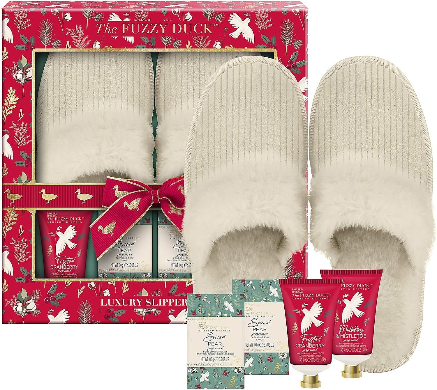 the Fuzzy Duck Winter Wonderland Luxury Slipper Gift Set (Pack of 1) - Vegan Friendly
