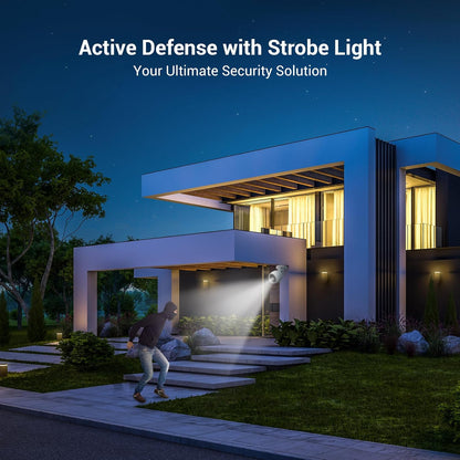 Outdoor Camera 30M Night Vision, CCTV System Wi-Fi Home Security Camera Surveillance, 1080P FHD, Smart Motion Detection, IP67 Waterproof, 256GB SD Card/Cloud Storage, Alexa/Google Control|C3Tn