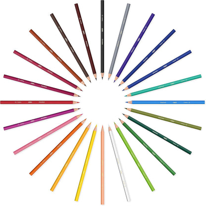 BIC Kids Evolution Coloured Pencils, Vivid Colouring Pencils, Easy to Sharpen, Extra Resistant  Pencils, School Supplies, 24 Pack