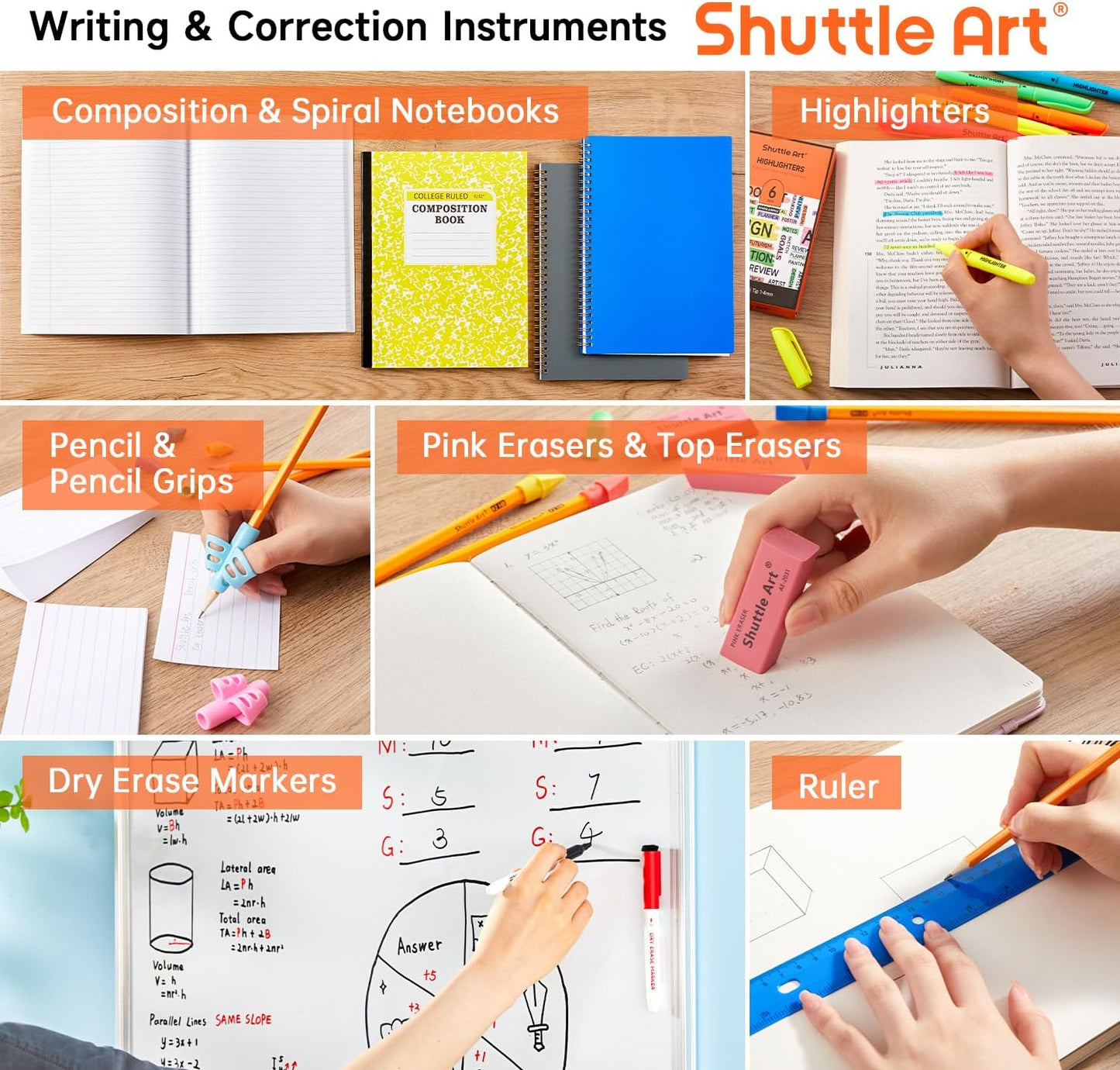 102 PCS Back to School Stationery Supplies Set, Student & Teacher Study Essentials for Secondary School, University, School & Office Stationary Kit Including Pens, Markers, Notebooks Etc