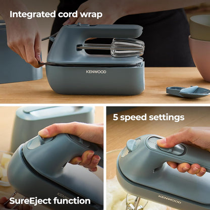 Kenwood HMP40.000GY Go Collection Hand Mixer, Storm Blue