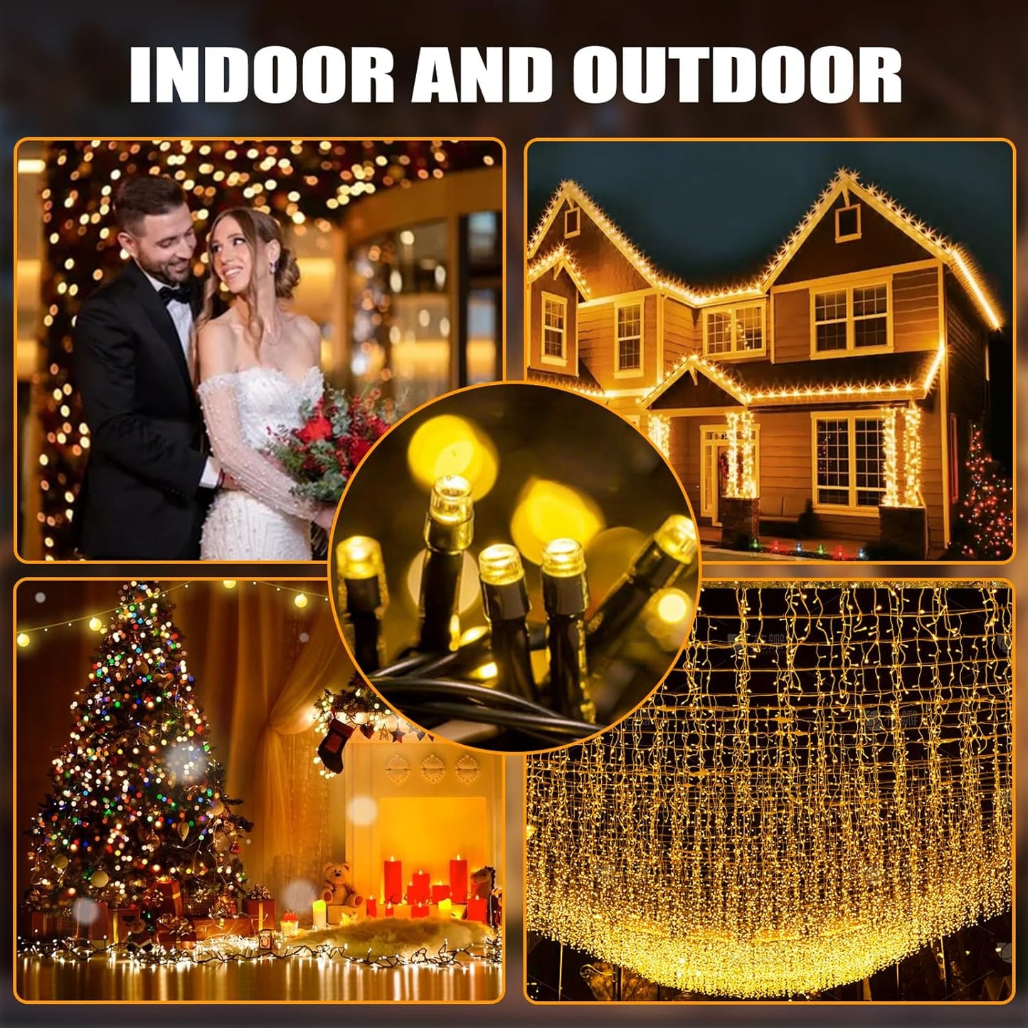 Fairy Lights Plug In,20M 200 LED Outdoor Fairy Light Mains Powered, Waterproof Warm White String Light with Remote/8 Modes/Timer, Christmas Lights for outside Indoor Garden Bedroom Decorations