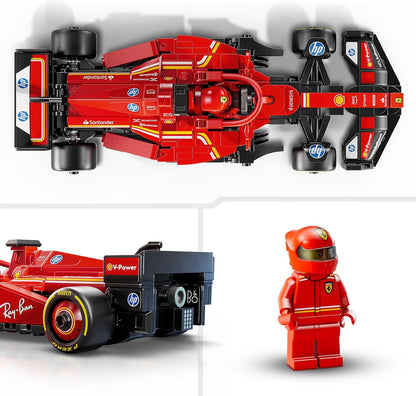 Speed Champions Ferrari SF-24 F1 Race Car Toy with a Collectible Formula 1 Driver Minifigure - Model Kits for 10+ Year Old Boys & Girls or Adult Motorsport Fans 77242