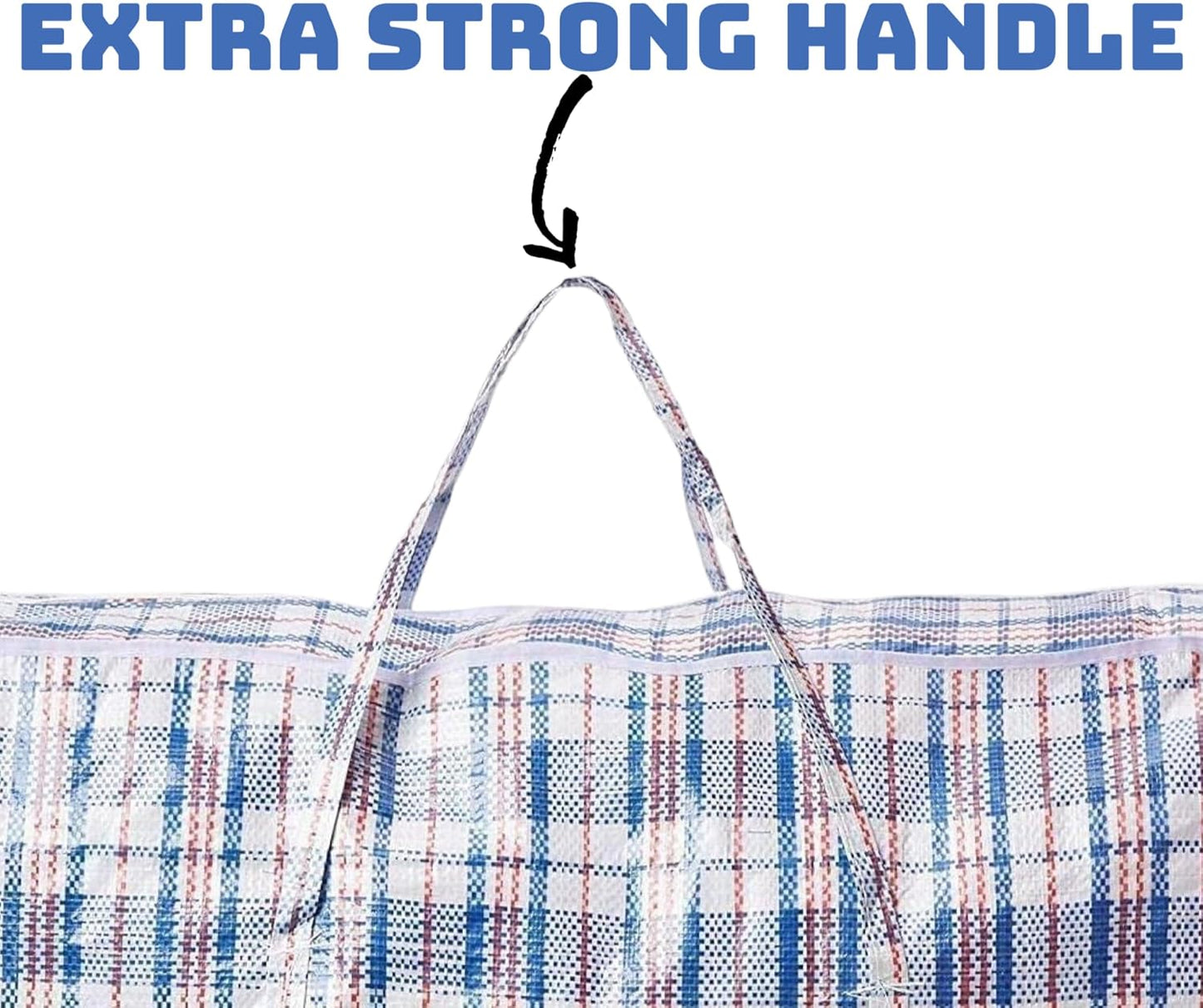 5 PACK Strong Extra Large Jumbo Storage Laundry Zipped Bag Reusable 60 X 60Cm