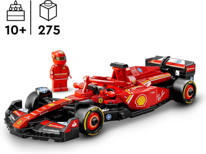 Speed Champions Ferrari SF-24 F1 Race Car Toy with a Collectible Formula 1 Driver Minifigure - Model Kits for 10+ Year Old Boys & Girls or Adult Motorsport Fans 77242