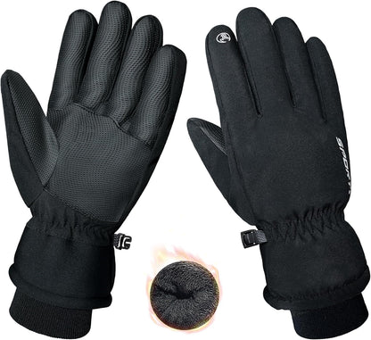 Waterproof Winter Gloves for Men Thermal Touchscreen Cold Weather Thinsulate Warm anti Slip Ski Gloves for Cycling Walking Hiking Outdoor Sports