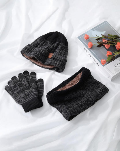 Children'S Winter Hat Scarf Gloves for Boys Girls Winter Hats Scarfs Set for Children 4-15 Years Warm Outdoor Hat and Scarf for Kids Winter Ski Suit