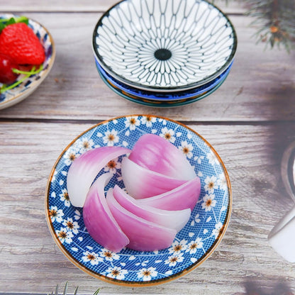 Porcelain Tapas Dishes,Snack Bowls for Tapas,Tapas Bowls Set,Ceramic Dipping Bowls,6Pcs Ø 10 Cm Small Spice Bowls,Dishes Sauce Dishes for Sushi,Sauce,Snack and Soy