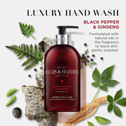 Black Pepper and Ginseng Hand Wash, 500 Ml (Pack of 3) - Vegan Friendly