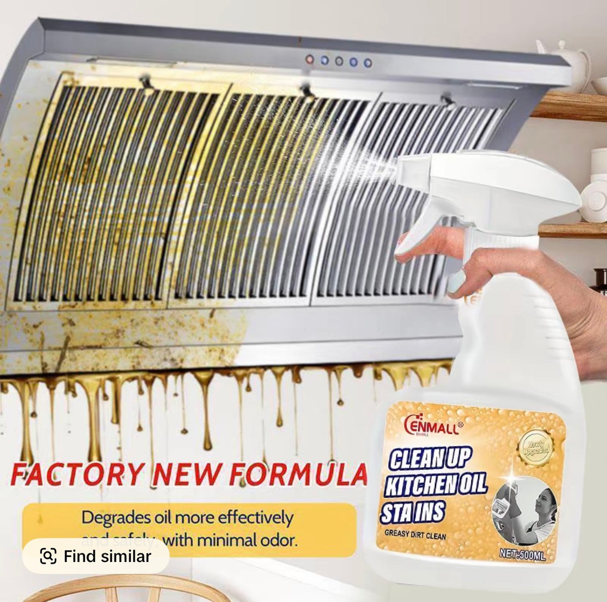 ENMALL Grease Rescue Heavy-Duty Kitchen Degreaser | Hob & Oven Cleaner