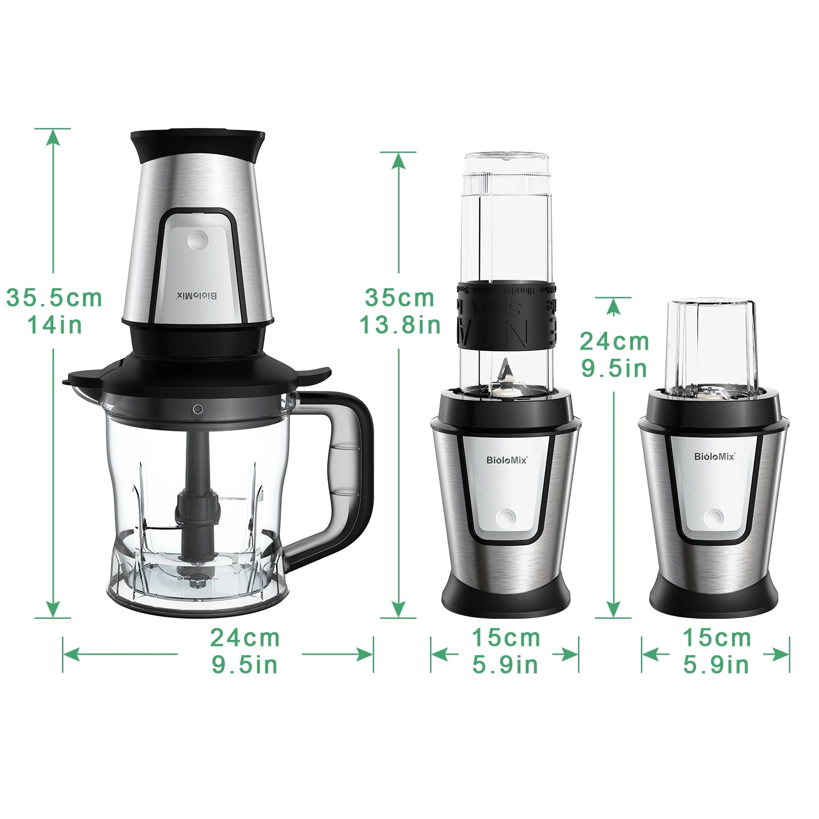 Versatile 3-in-1 Multifunctional Food Processor: 700W Juicer, Blender, and Personal Smoothie Maker with Chopper and Grinder