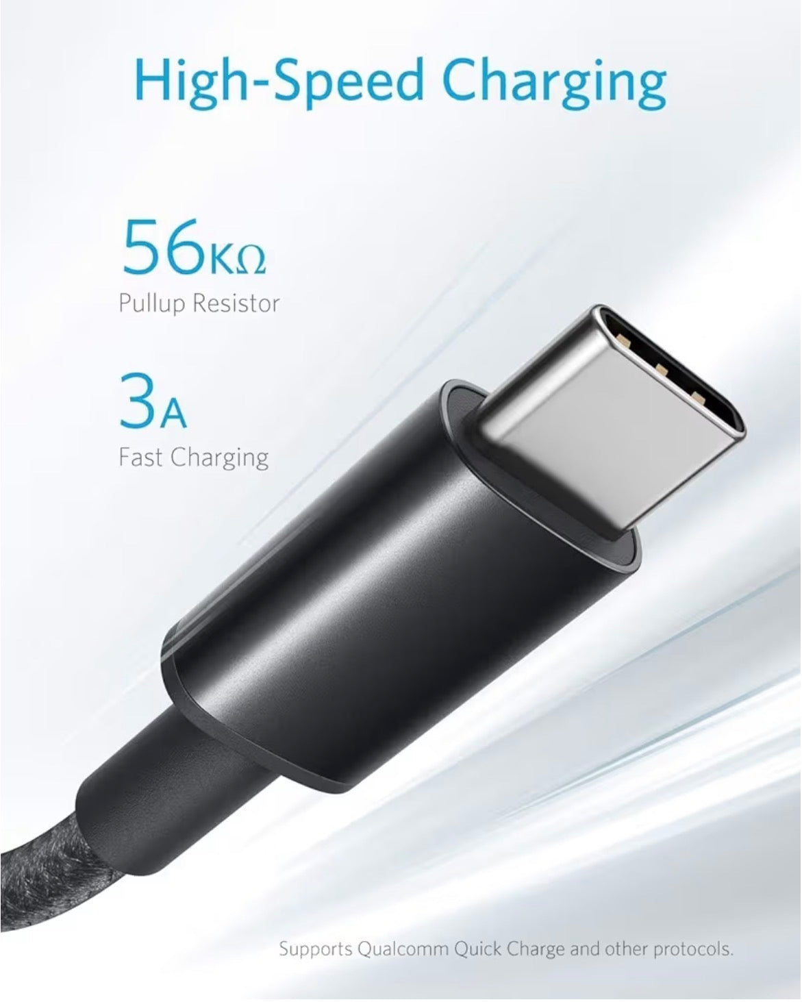 Anker USB-C Charger Cable 2-Pack 0.9m Braided USB-A to USB-C