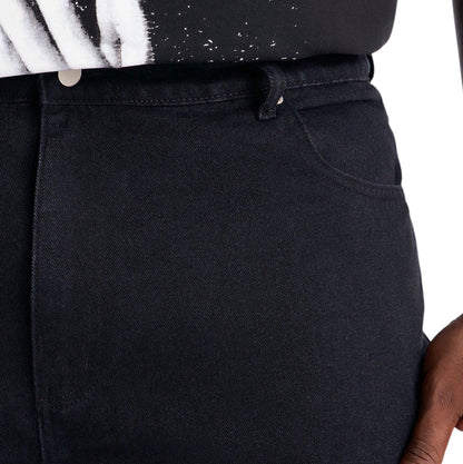 Routine Stacked Skinny Flare Jeans Black