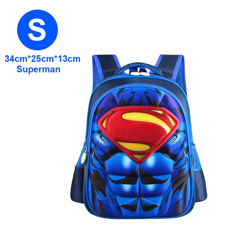 Boy Schoolbag Spiderman Captain America Children Kindergarten School Bag Teenager Kids Student Backpack