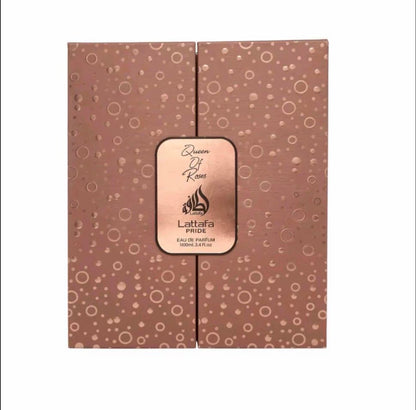Lattafa Queen of Roses 100ml Eau de Parfum Rose Saffron Vanilla