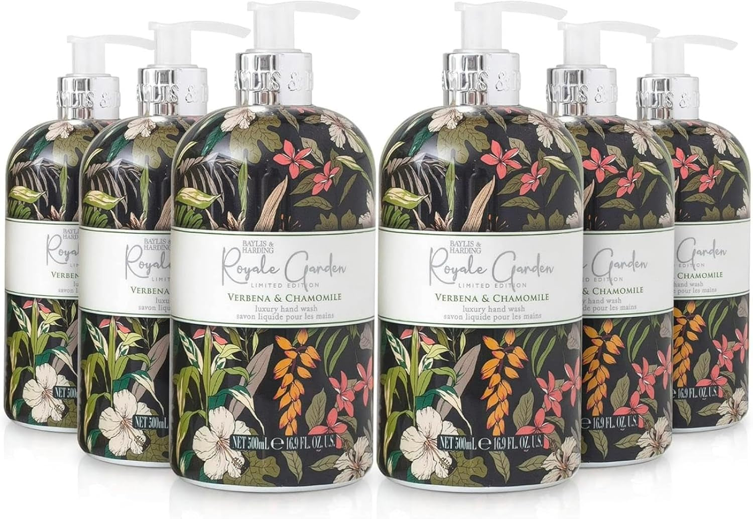 Royale Garden Verbena & Chamomile Hand Wash, 500 Ml (Pack of 6) - Vegan Friendly