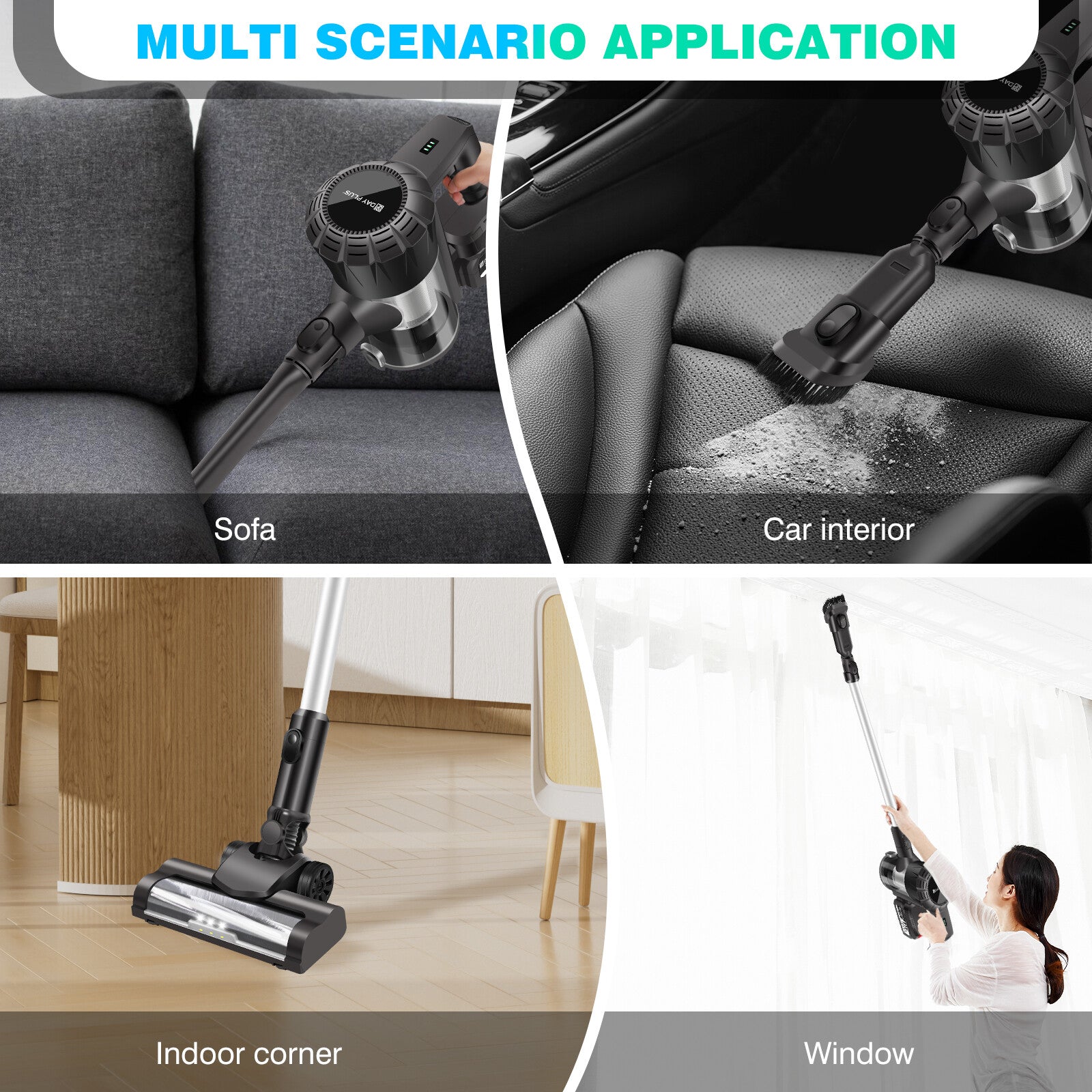 3In1 Cordless Vacuum Cleaner Upright Handheld Stick Lightweight Bagless